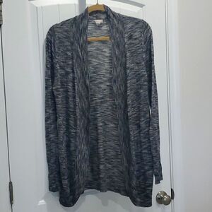Merona Women’s black/Grey Knit Cardigan,  Size Large